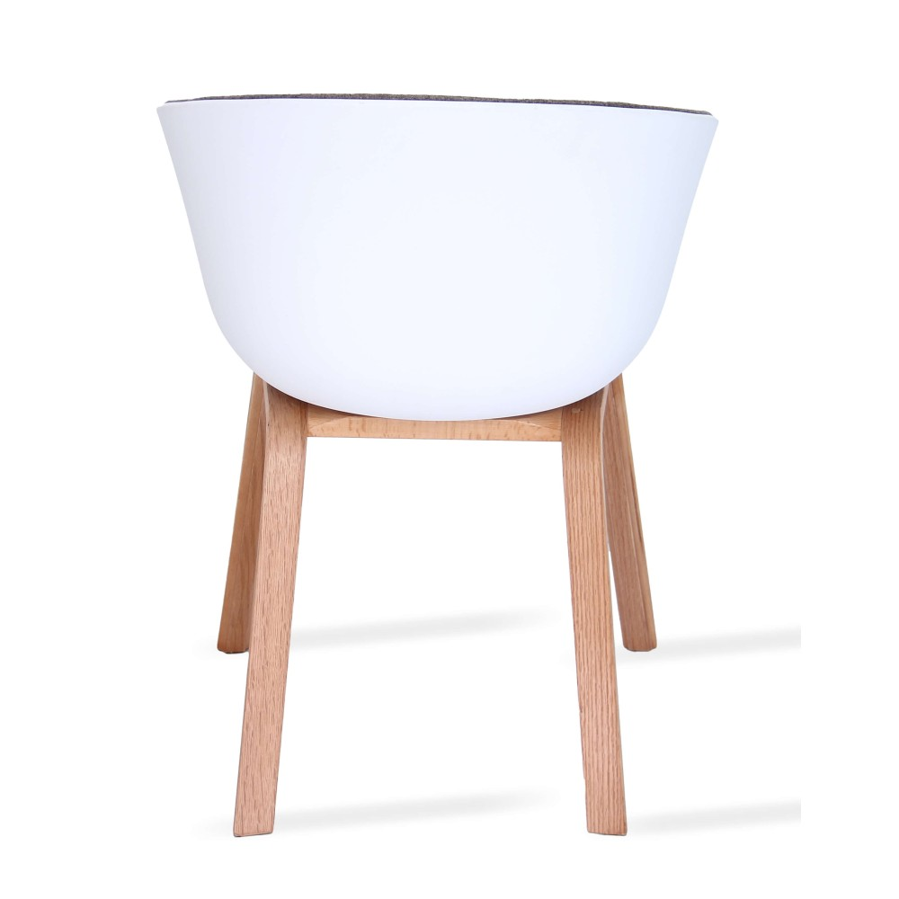 HEY About A Chair AAC22 With Upholstery and Wooden Legs