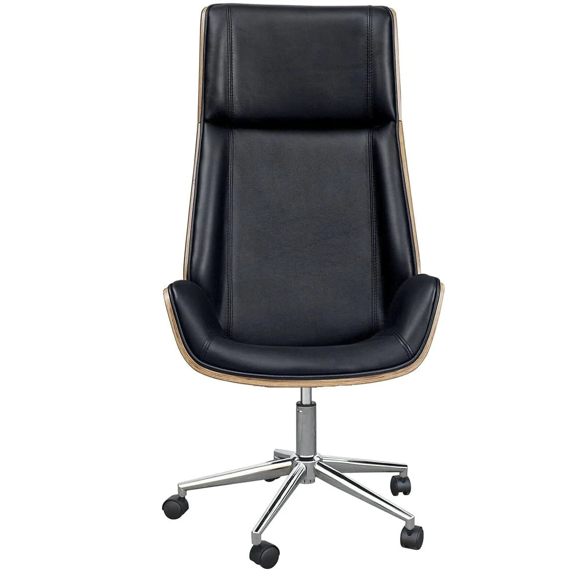 Faux Leather Mid-Century Executive Office Chair