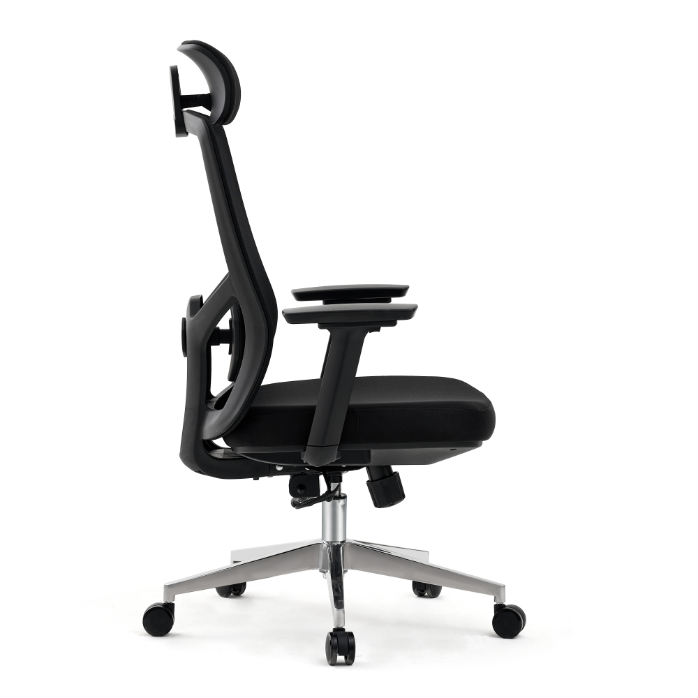 Ergonomic Office Chair with Adjustable Headrest and Lumbar Support