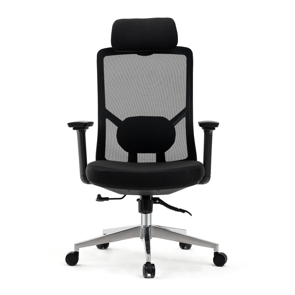 Ergonomic Office Chair with Adjustable Headrest and Lumbar Support
