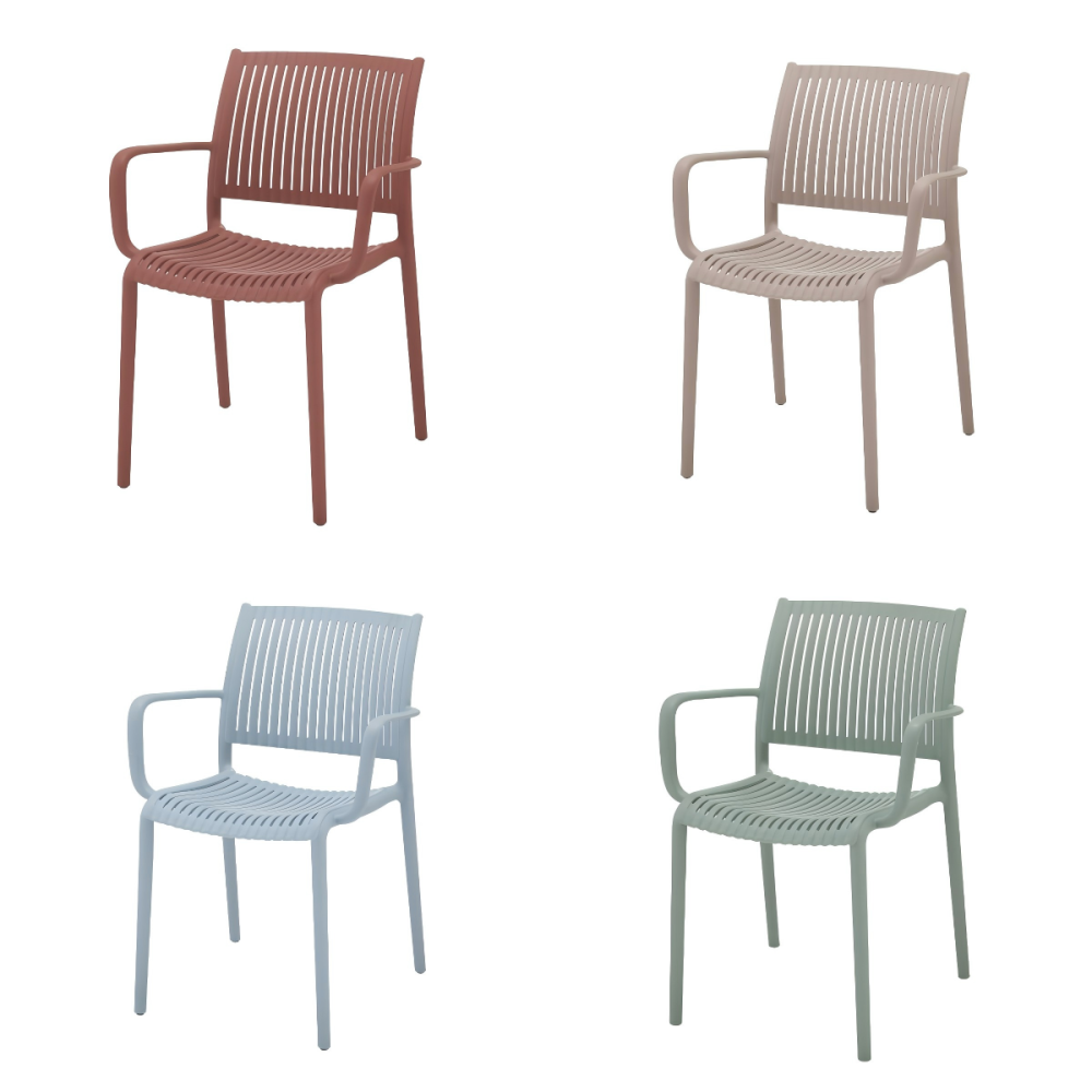 Stackable Outdoor Arm Chairs