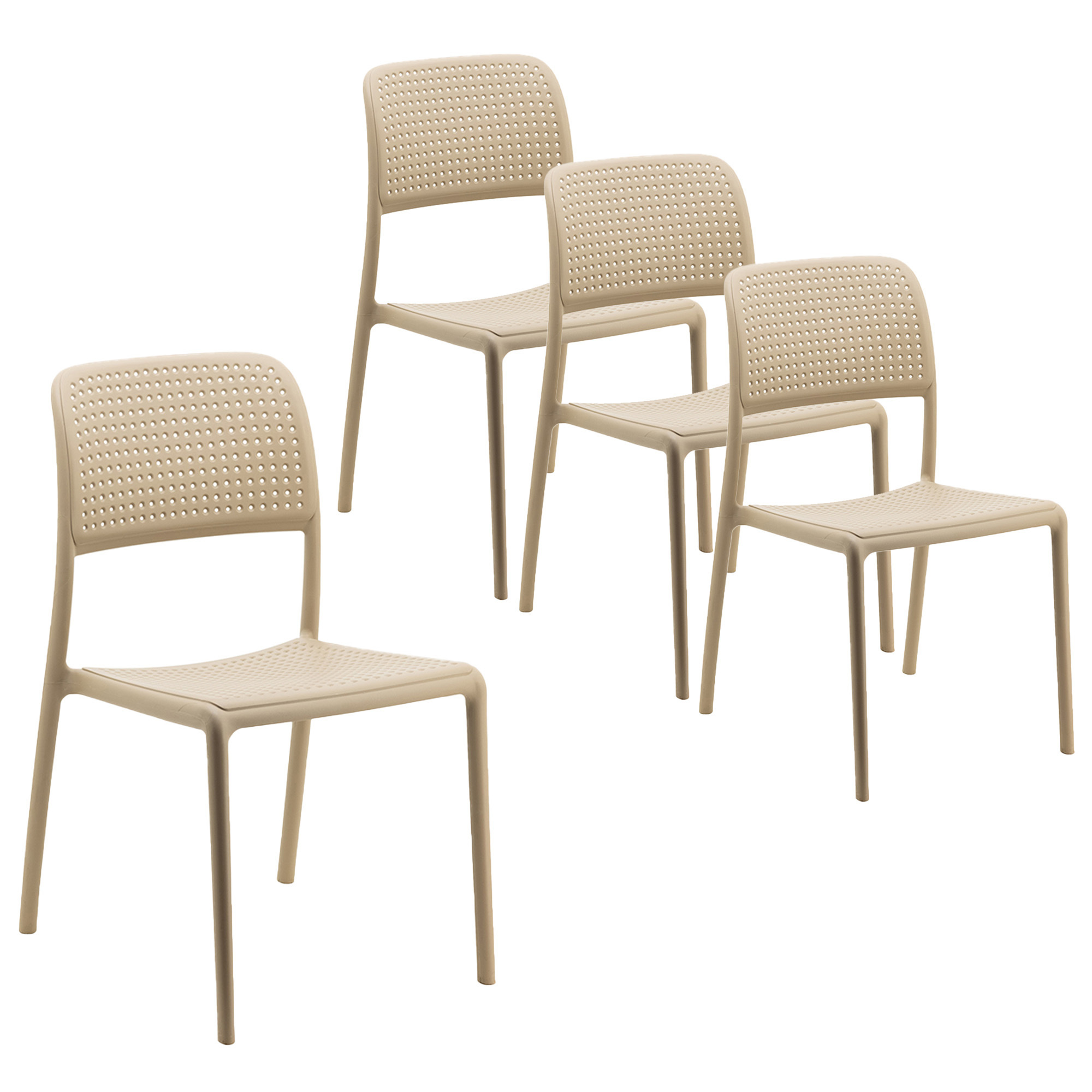 Bora Outdoor Stacking Dining Side Chair