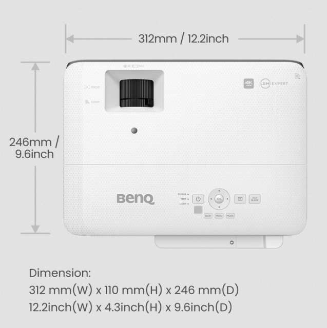 BenQ TK700STi | 4K HDR 3000lm Short Throw Console Gaming Projector
