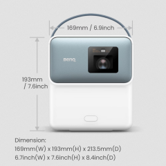 BenQ GP100 | 1080p 1000lm LED Portable Projector with Powerful Bass for Streaming & Gaming