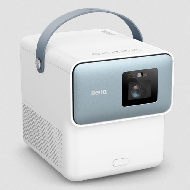 BenQ GP100 | 1080p 1000lm LED Portable Projector with Powerful Bass for Streaming & Gaming