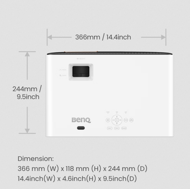 BenQ TH690ST | 1080p HDR 4LED Short Throw Console Gaming Projector