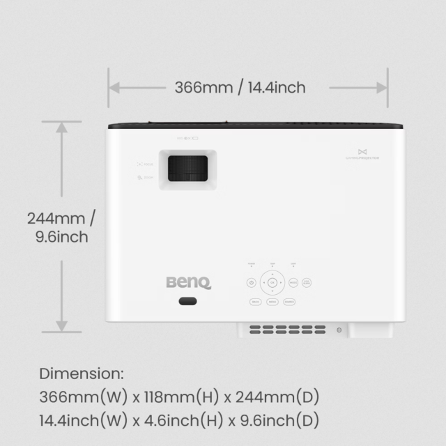BenQ X500i | 4K HDR 4LED Short Throw Open World Console Gaming Projector