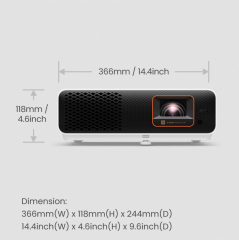 BenQ X500i | 4K HDR 4LED Short Throw Open World Console Gaming Projector