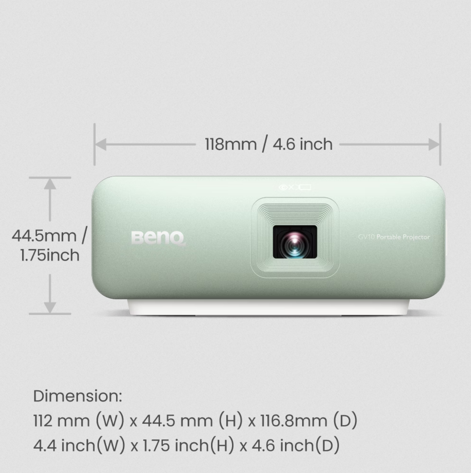 BenQ GV10 | LED Mini Portable Projector with Built-in Speaker
