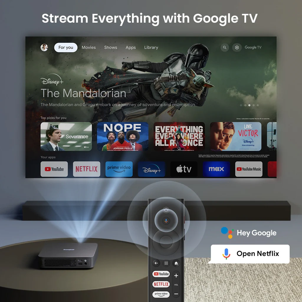 Dangbei Atom First Google TV™ Mini Laser Projector Designed by Dangbei