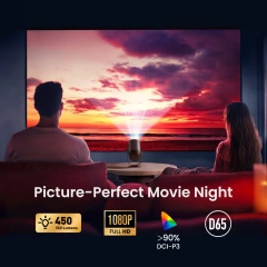 Dangbei Freedo Portable Google TV Projector with Ultimate Viewing Freedom