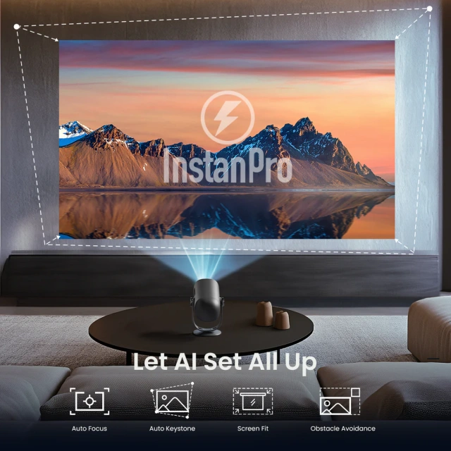 Dangbei Freedo Portable Google TV Projector with Ultimate Viewing Freedom