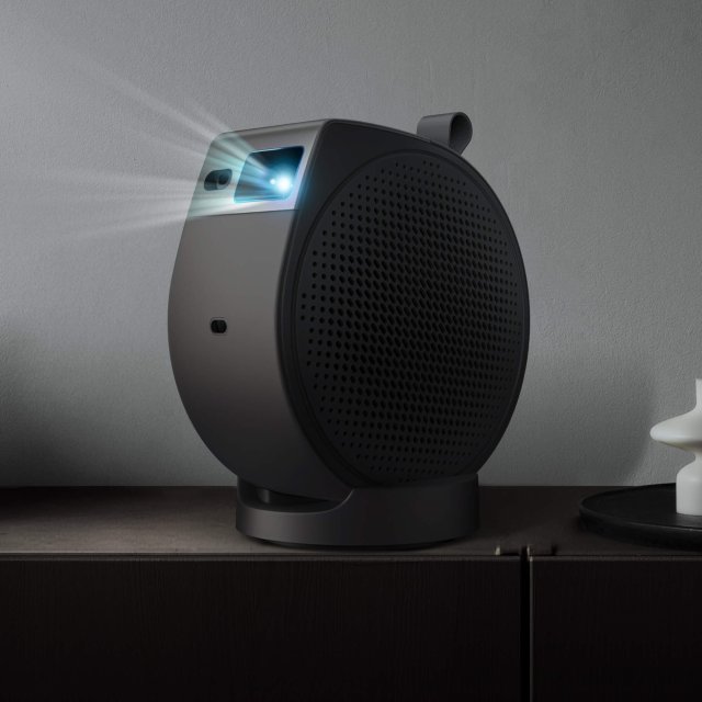 BenQ GV50P | 1080p 500lm Laser Portable Projector for Bedside Ceiling Projection with Google TV