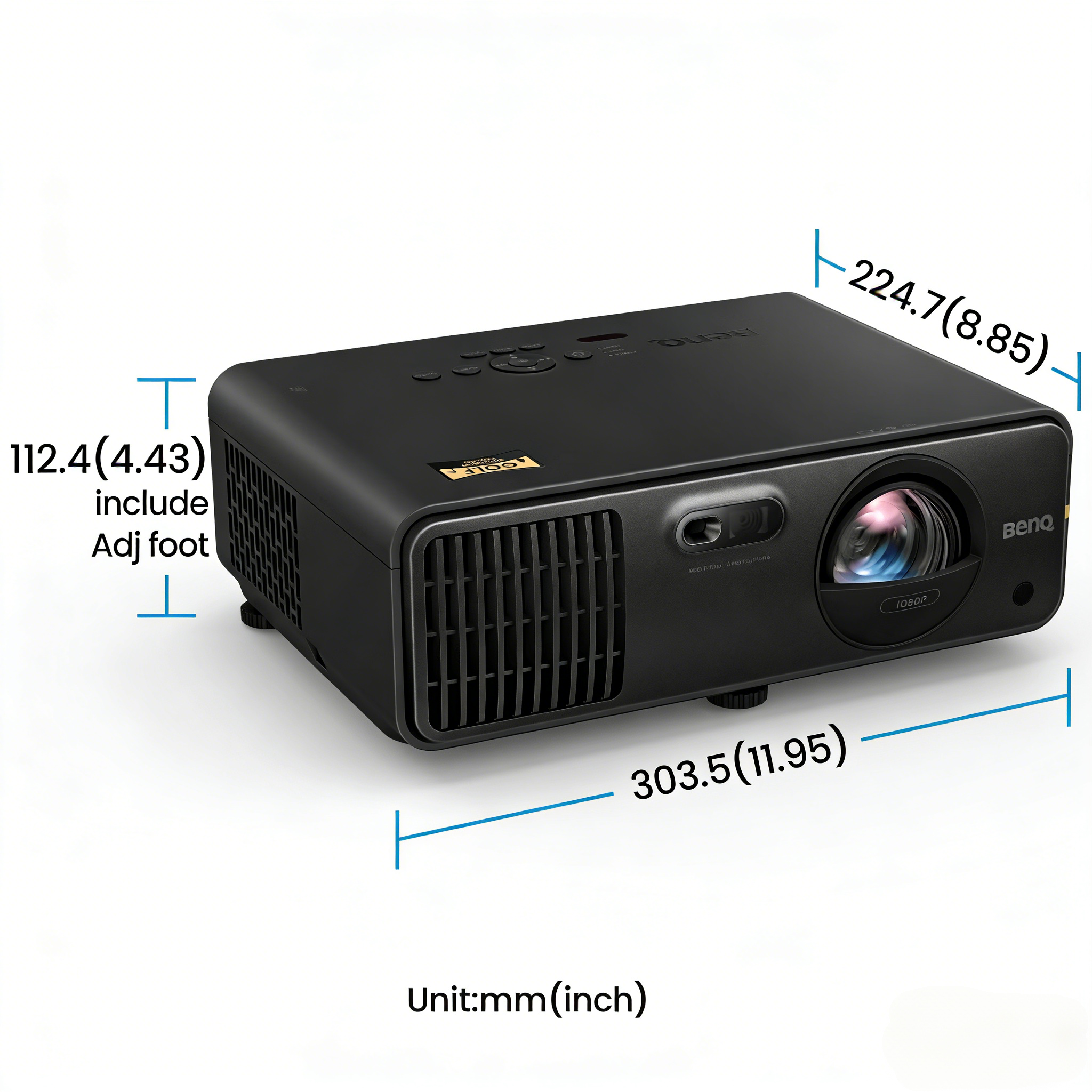 BenQ AH700ST 4000-Lumen Short Throw 1080P Laser Golf Simulator Projector