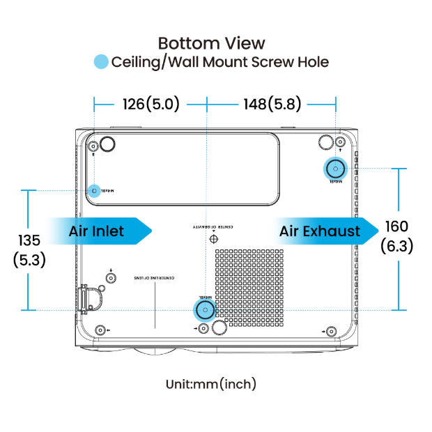 AH500ST | 4000lm Short Throw 1080P Laser Golf Projector