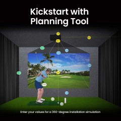 AH500ST | 4000lm Short Throw 1080P Laser Golf Projector
