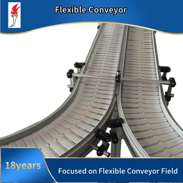 Flexible Conveyor for Easy Installation and Mobility /Flexible Top Chain