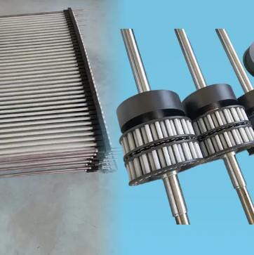 Juxin Continuous Lift Conveyor with Rubber Block Chain Horizontal and Vertical Transfer Goods