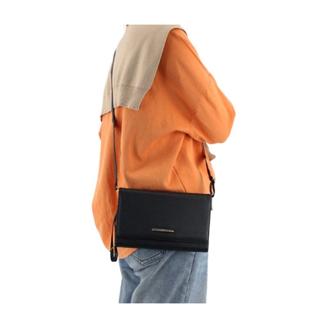 Functional crossbody wallet bag