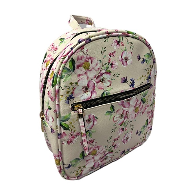 Floral PU backpack