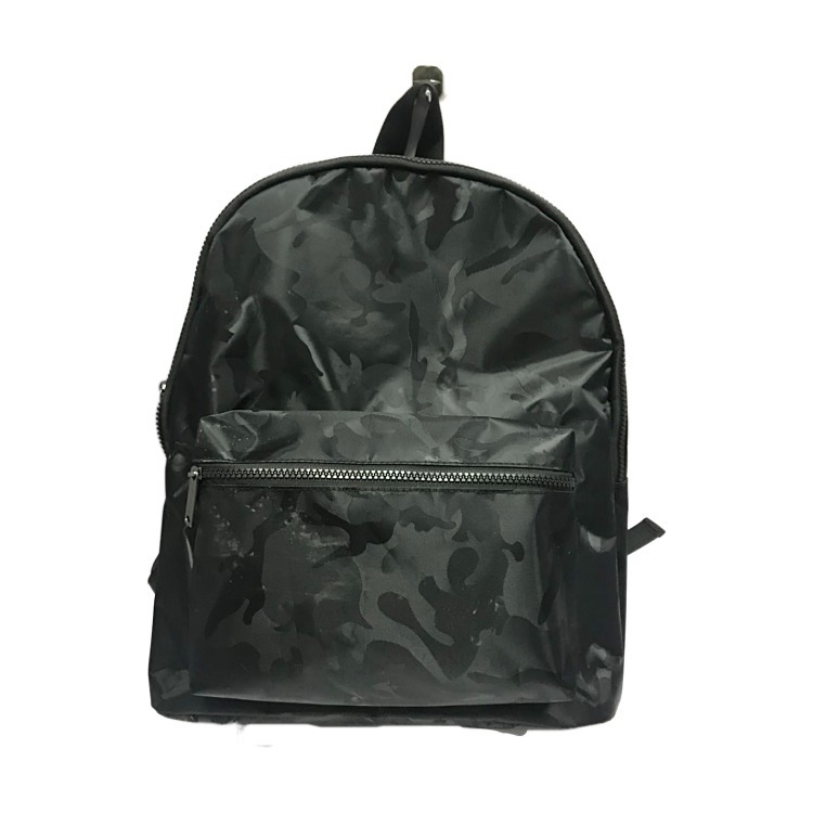 Plaid canvas backpack
