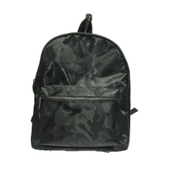 Plaid canvas backpack