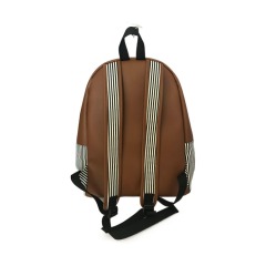 Plaid canvas backpack