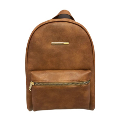 Fake Metal Zipper Backpack