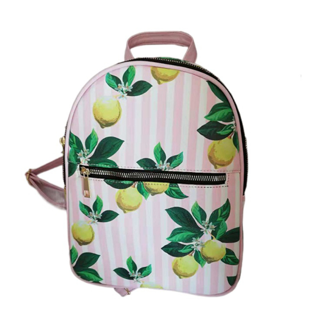 Printing PU Lether Backpack