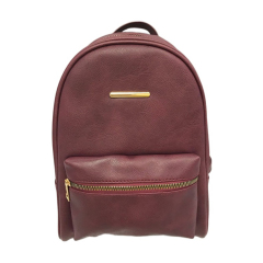 Fake Metal Zipper Backpack