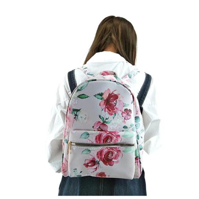 Fake Metal Zipper Backpack