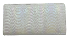 Quilted Iridescent Wallet