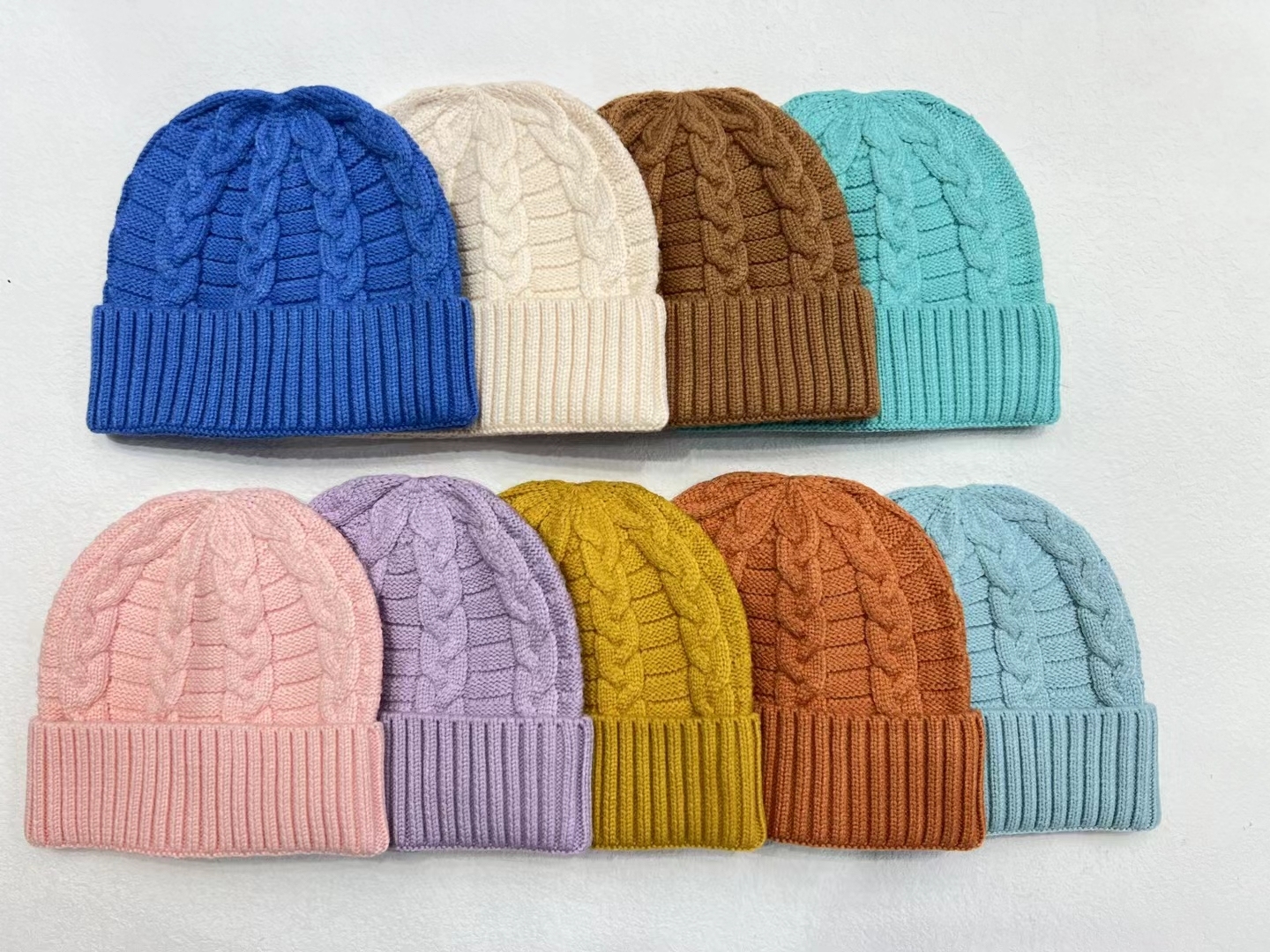 Twist knitted hat