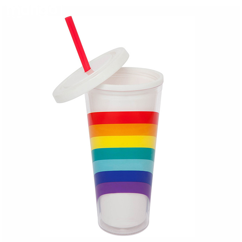 Rainbow color water bottle