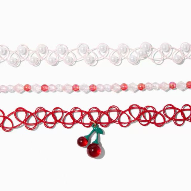 3-Pack  Cherry Chokers For Kids