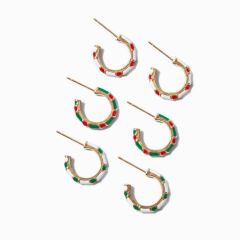 3-Pack Hoop Earrings