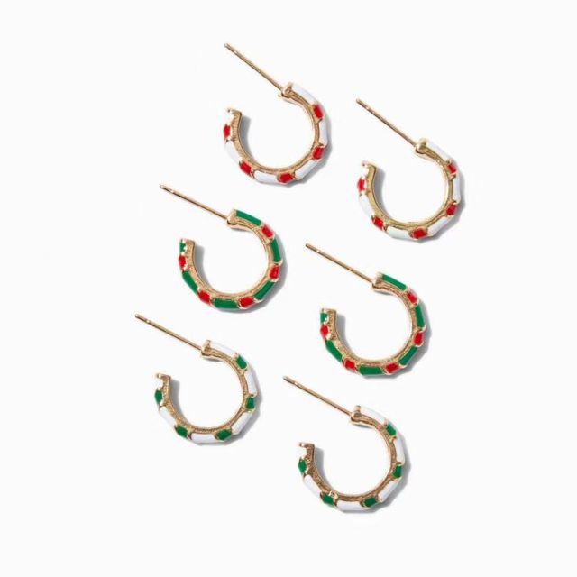 3-Pack Hoop Earrings