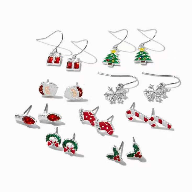 9-Pack Assorted Earrings
