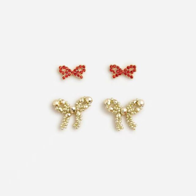 2-Pack Bow Earrings