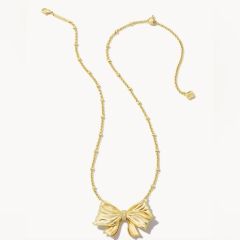 Gold Plated Bow Necklace
