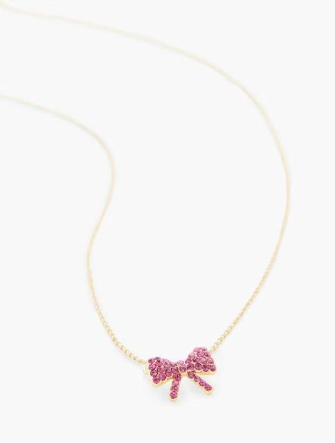 Necklace With Bow Pendant