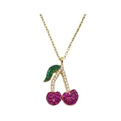 Necklace With Cherry Pendant