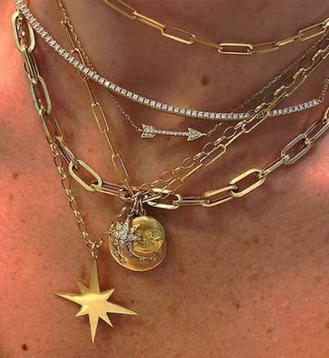 Mixed Gold Toned Necklace