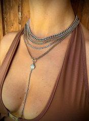 Four-Row Chain Necklace