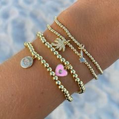 4-Pack Bracelets With Pendant