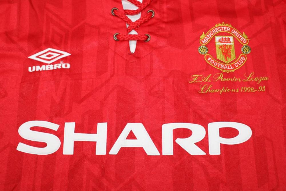 Manchester United 1992/94 Home WITH CHAMPION LETTER