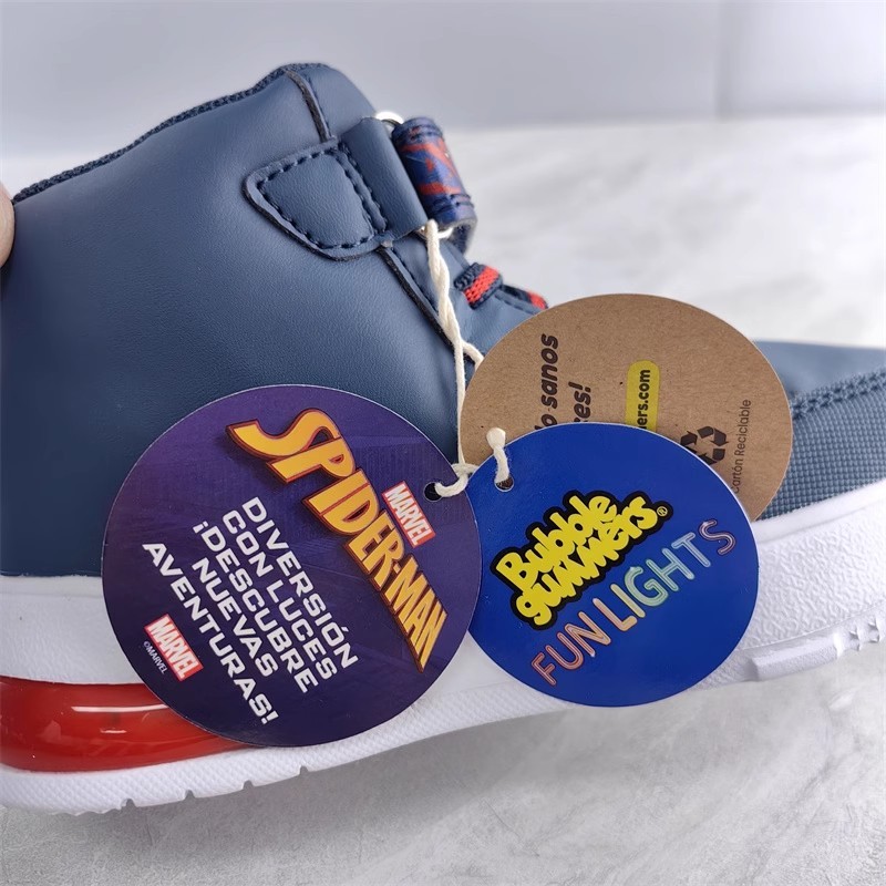 DISNEY BOY SHOES/Spider Man cartoon pattern
