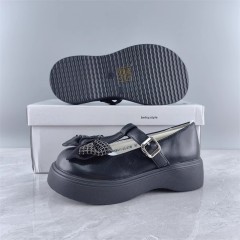 Betsy Leather shoes/Black princess shoes 30#-35#