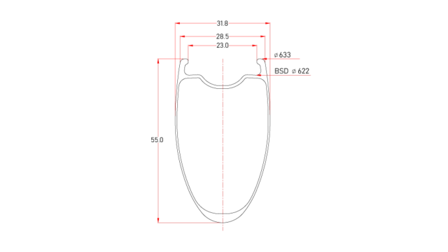 R23-55 All-Road Rim 700c