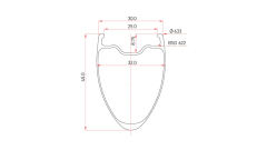 R25-45 Wide-Road Rim 700c
